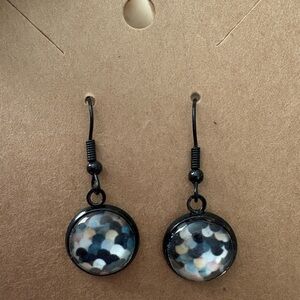 Handcrafted Mermaid Scale Dangle Earrings